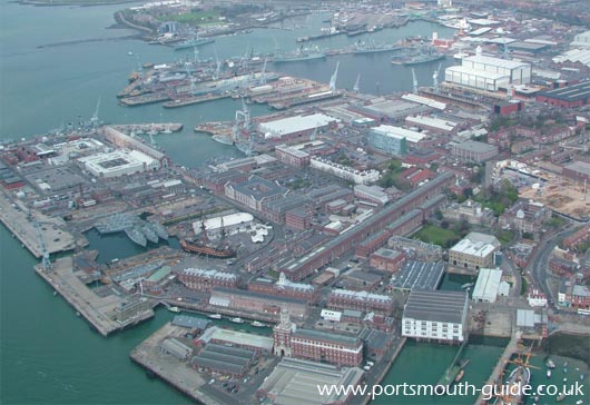Portsmouth Dockyard From The Air